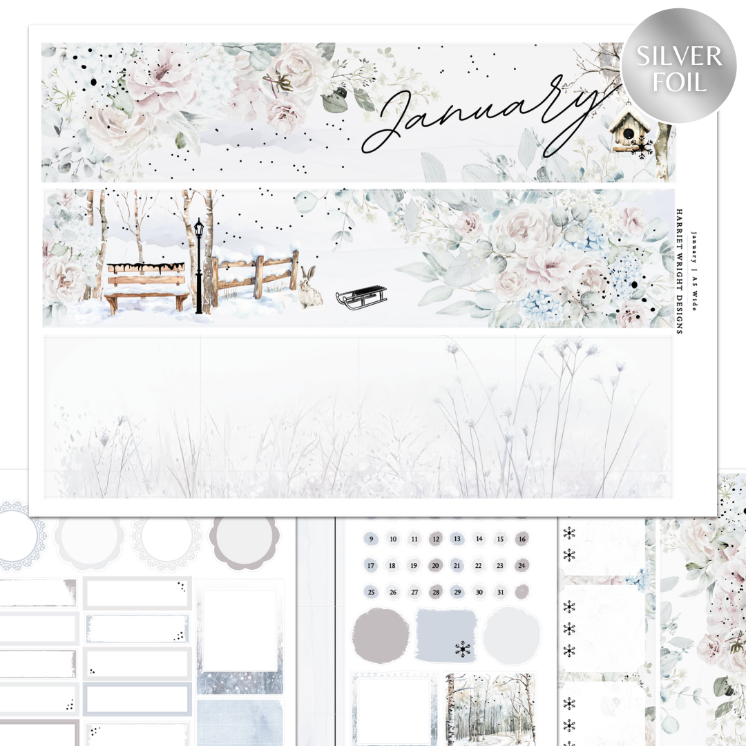 January | A5 Wide | Monthly Kit