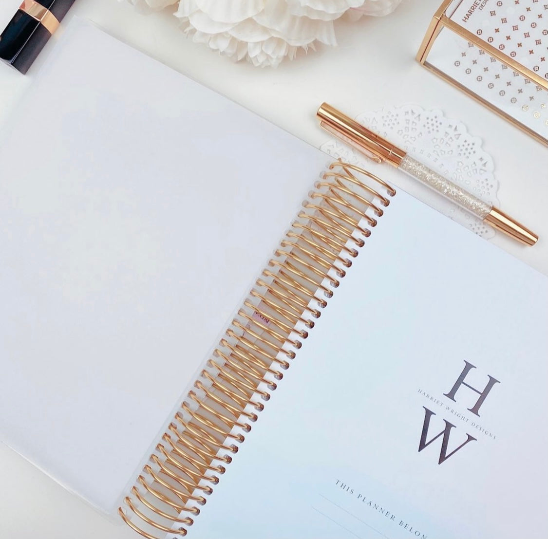 Pink Study || A5 Wide Horizontal Planner