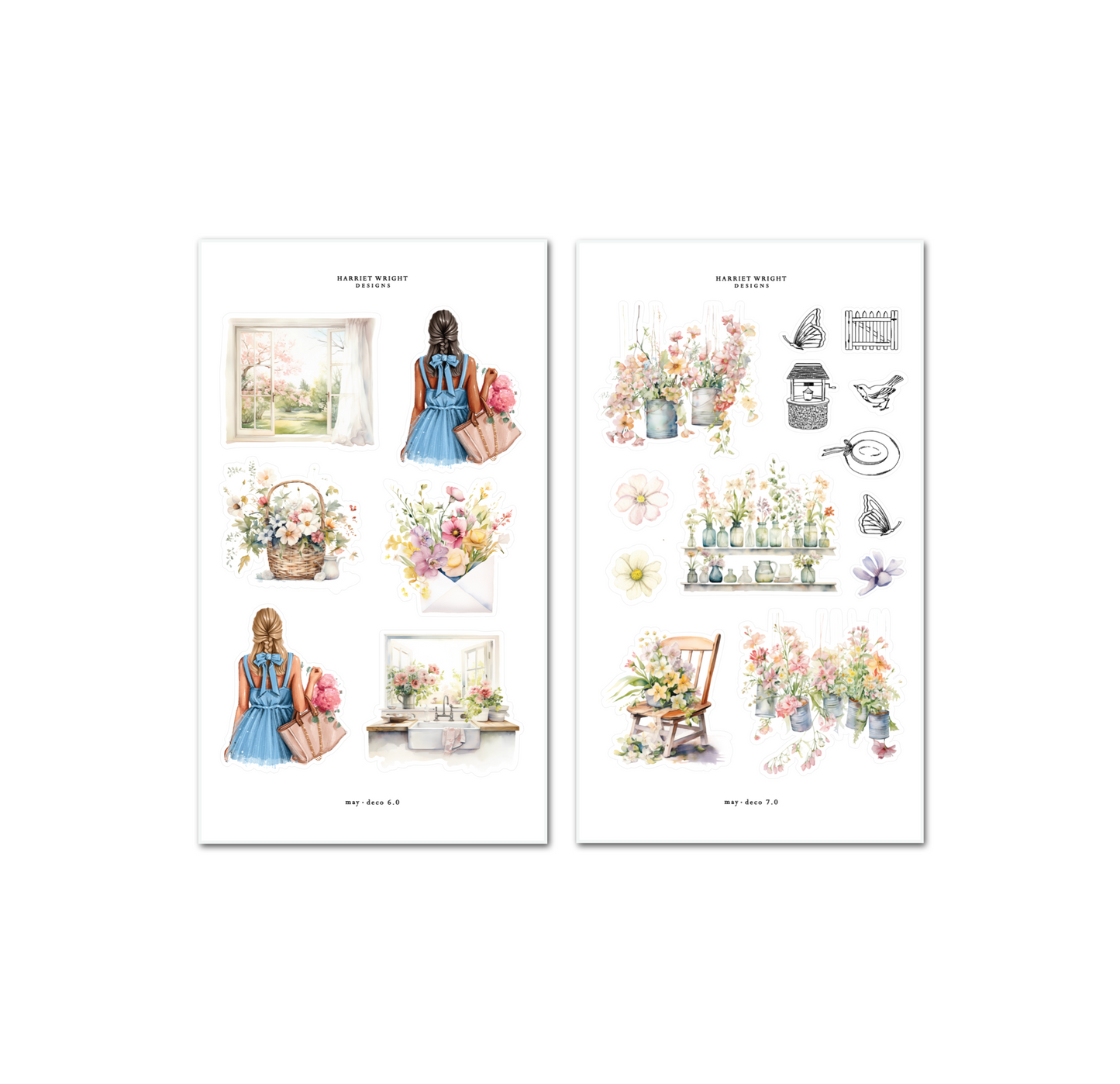 May || Decorative Collection (14 Sheets) - TWO free sheets!