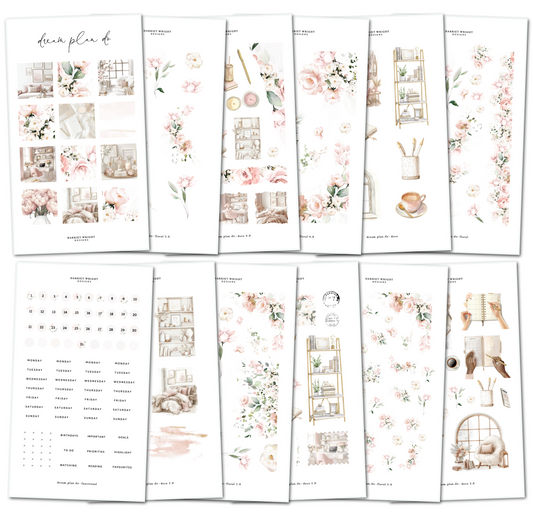 Dream Plan Do || Decorative Collection (12 Sheets) (CUSTOM ART)