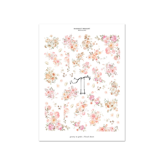 Pretty in Pink | Floral Sheet