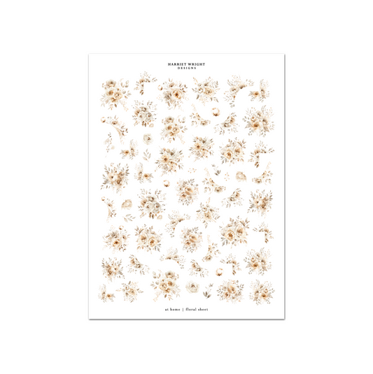 At Home | Floral Sheet