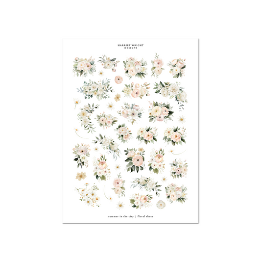 Summer in the City | Floral Sheet