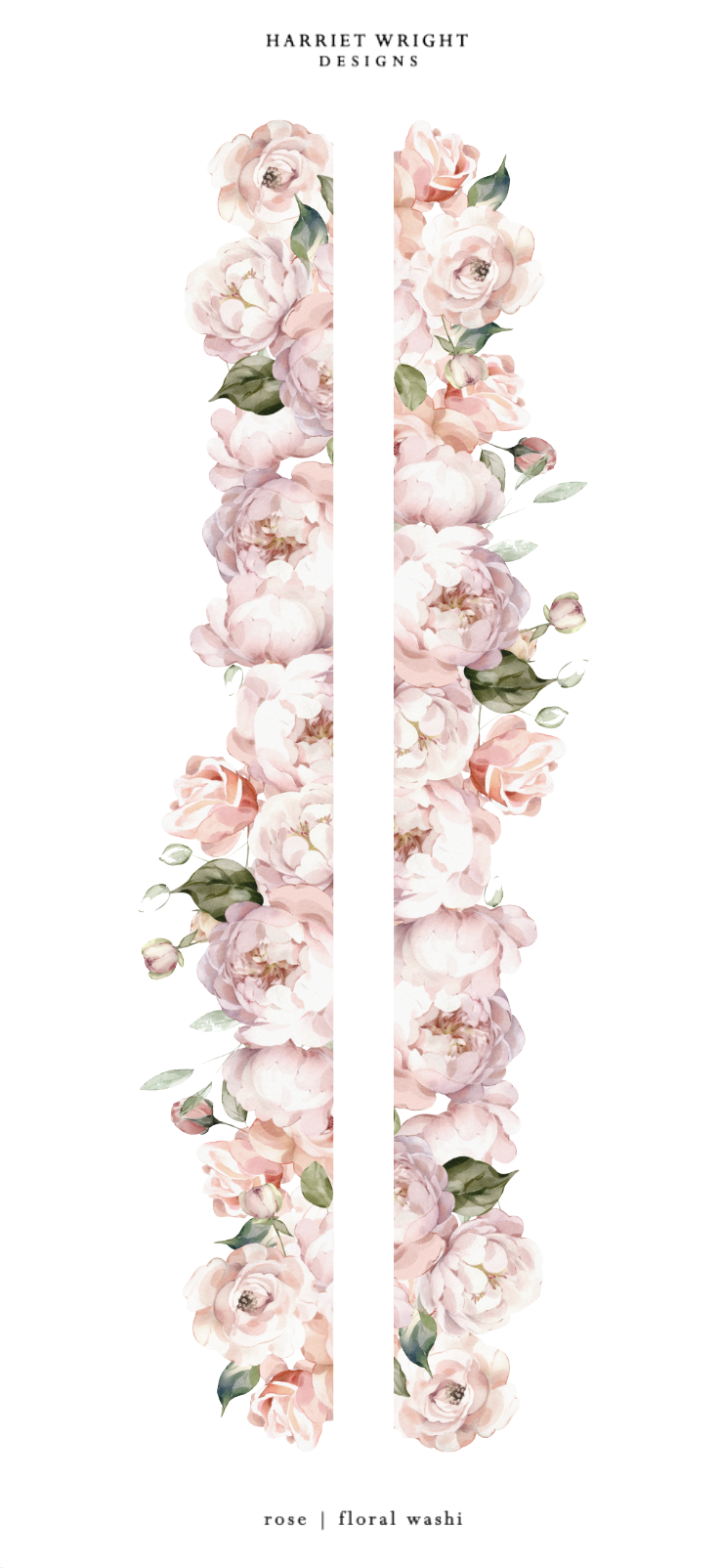 Rose | Floral Cut Washi