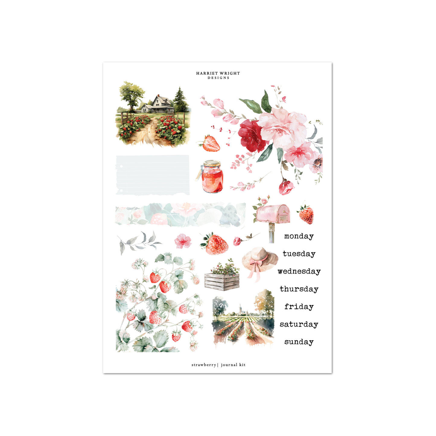 Strawberry | Journal Kit