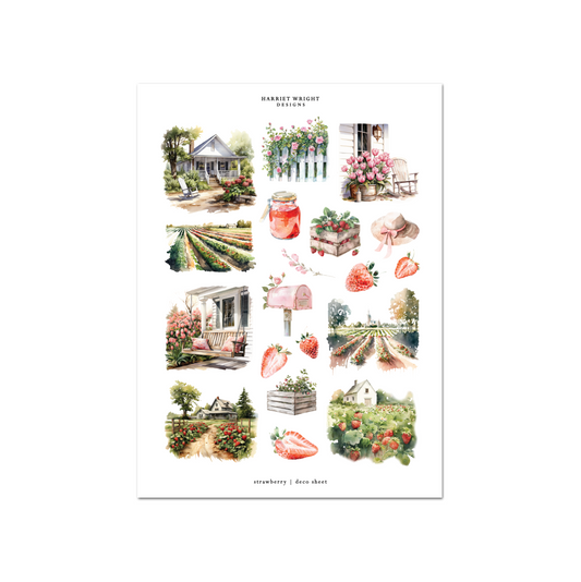 Strawberry | Deco Sheet