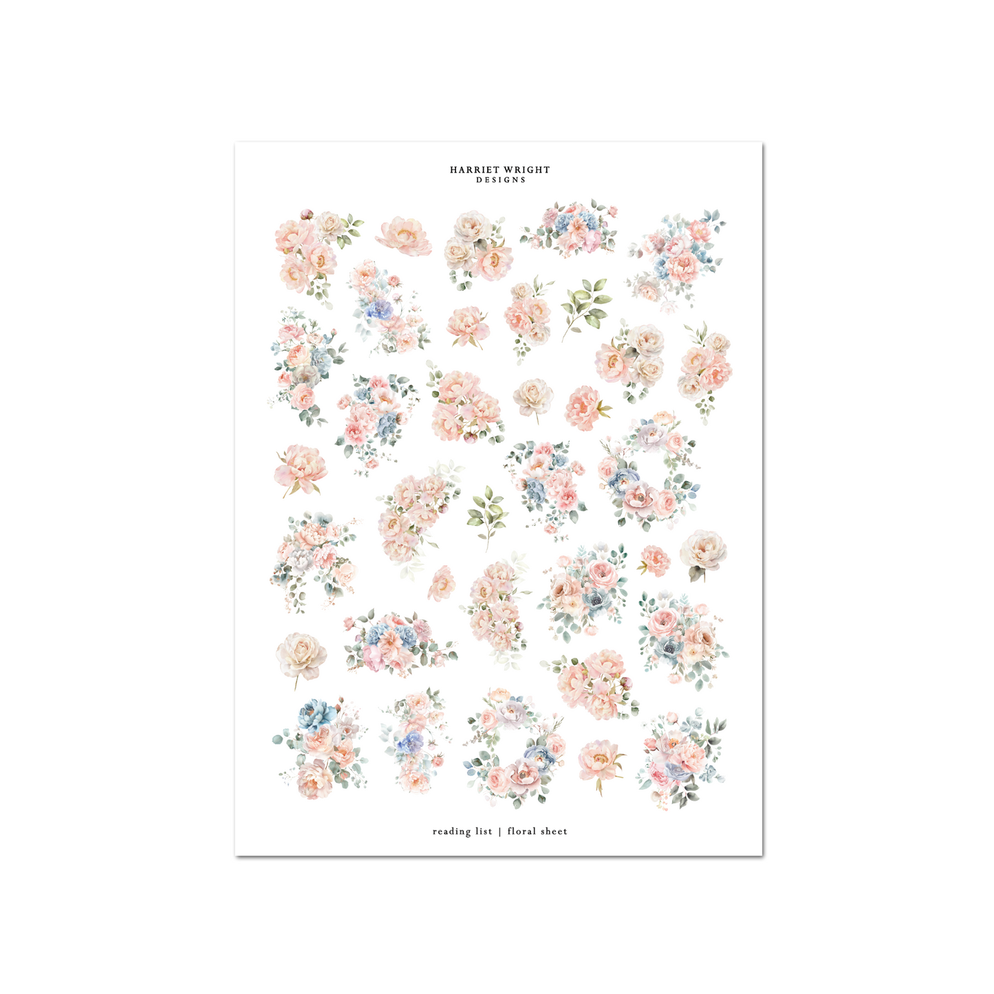 Reading List | Floral Sheet