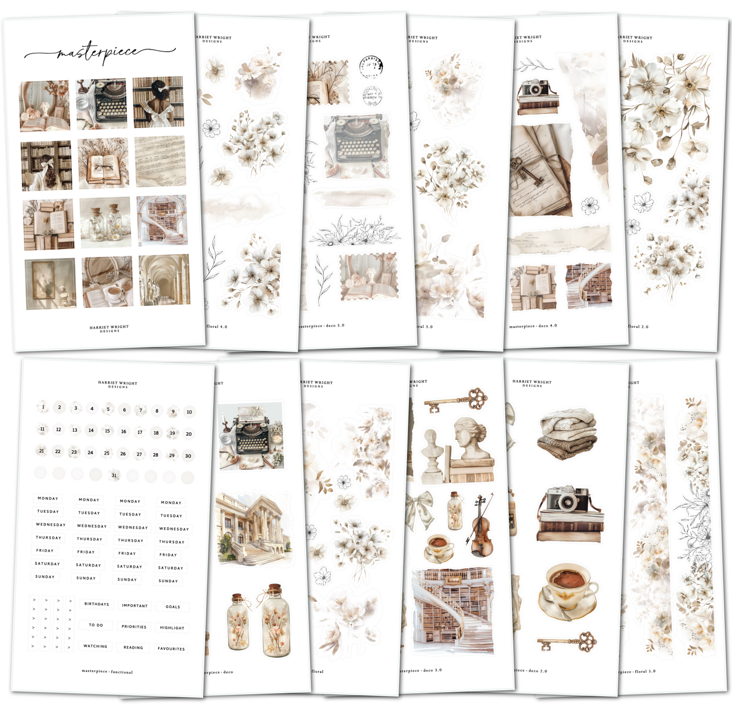 Masterpiece || Decorative Collection (12 Sheets)