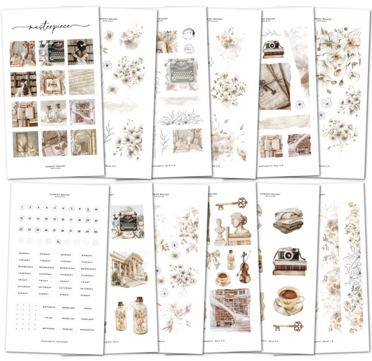 Masterpiece || Decorative Collection (12 Sheets)