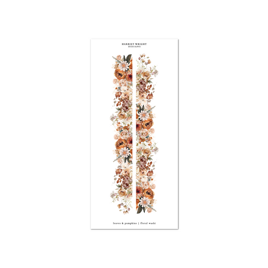 Leaves & Pumpkins | Floral Cut Washi