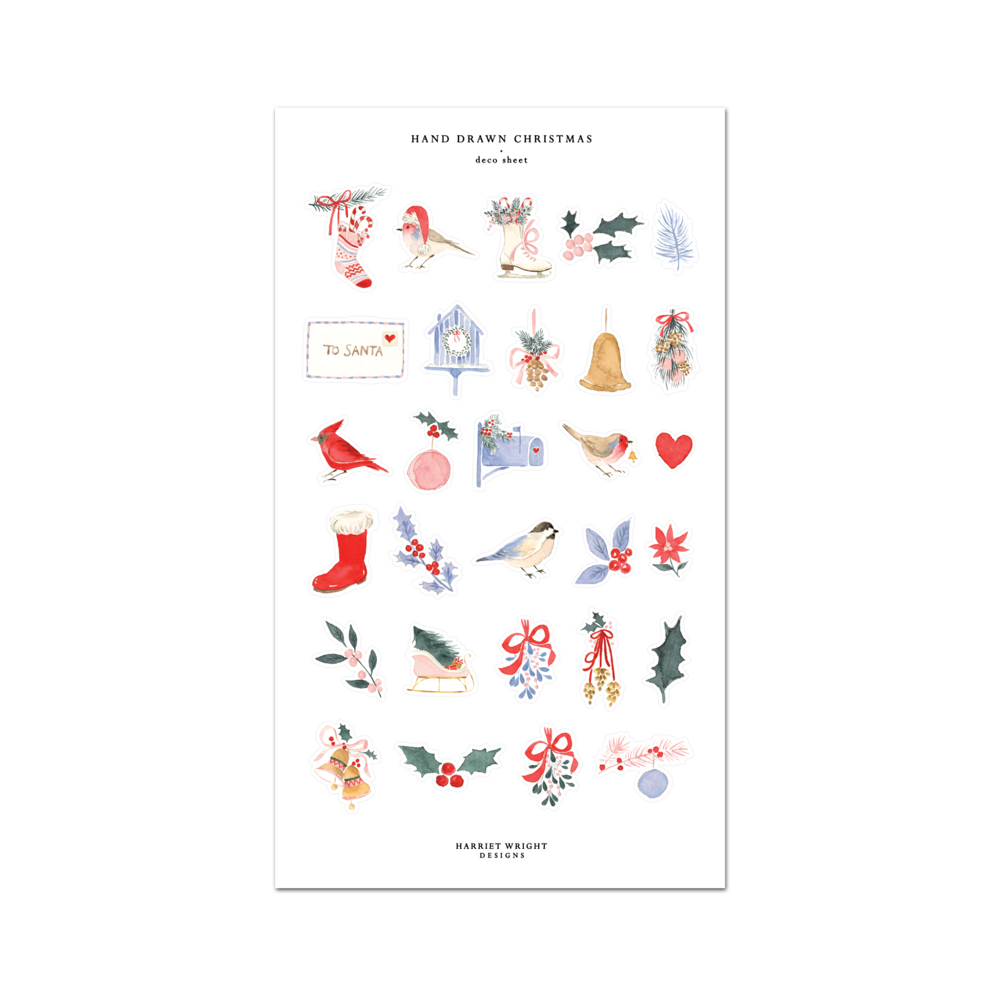 Hand Drawn Christmas || Deco Sheet