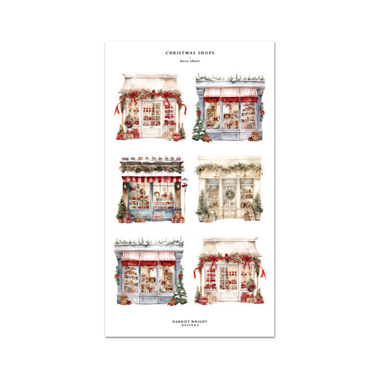 Christmas Shops || Deco Sheet