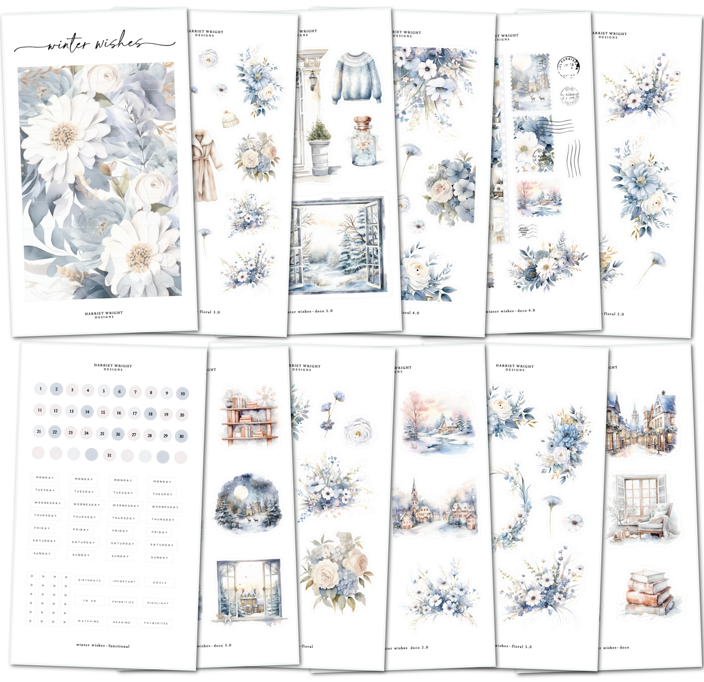 Winter Wishes || Decorative Collection (12 Sheets)