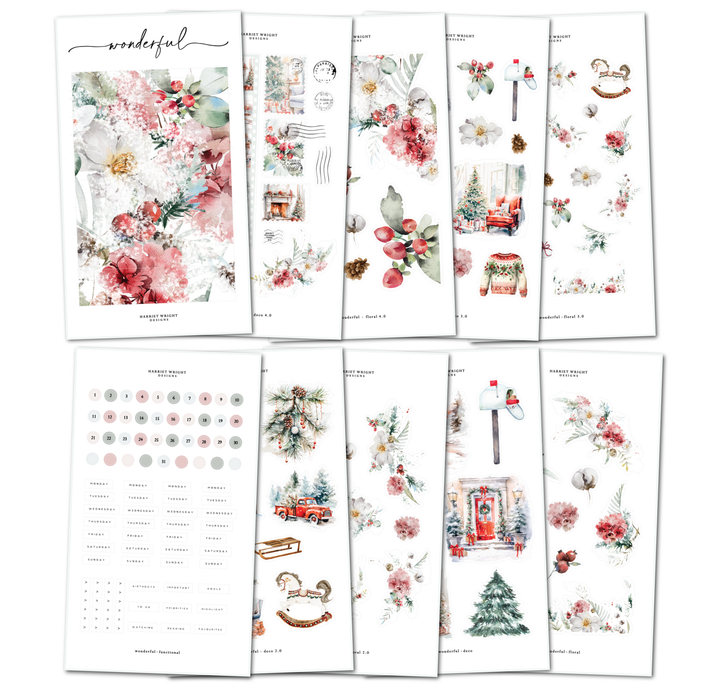 Wonderful || Decorative Collection (10 Sheets)