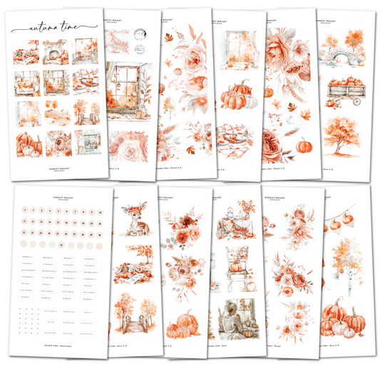 Autumn Time || Decorative Collection (12 Sheets)