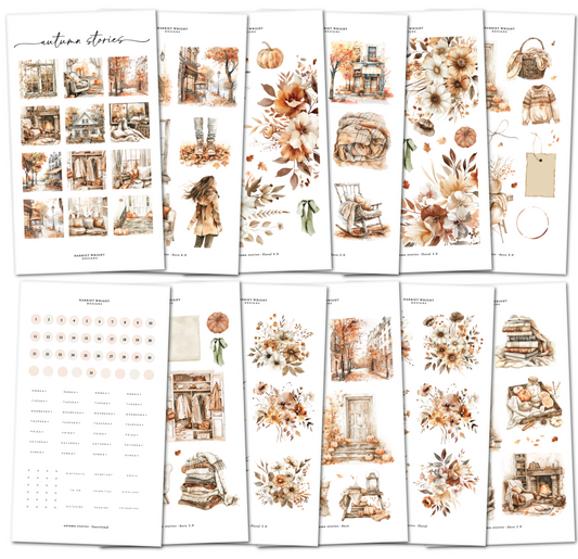 Autumn Stories || Decorative Collection (12 Sheets)