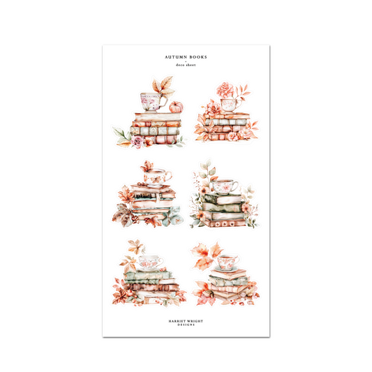 Autumn Books || Deco Sheet