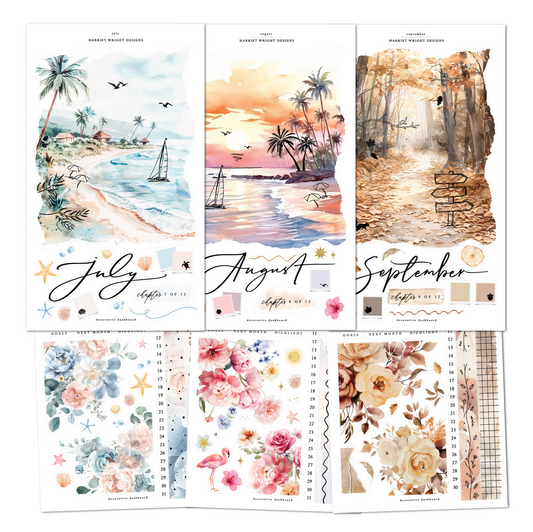 3 Month Bundle (Jul-Sept) | Decorative Dashboard