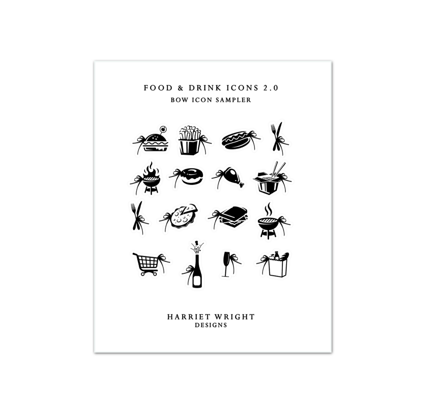 Food & Drinks 2.0 || Bow Icon Sampler