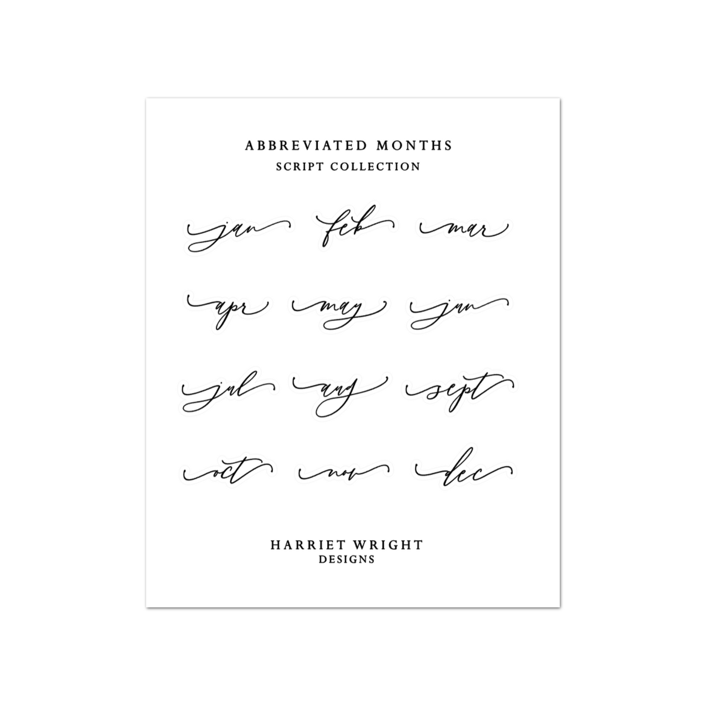 Abbreviated Months || Script Collection